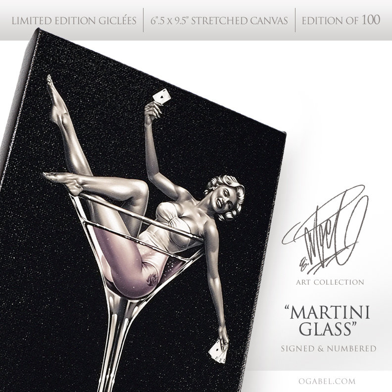 Martini Glass Canvas